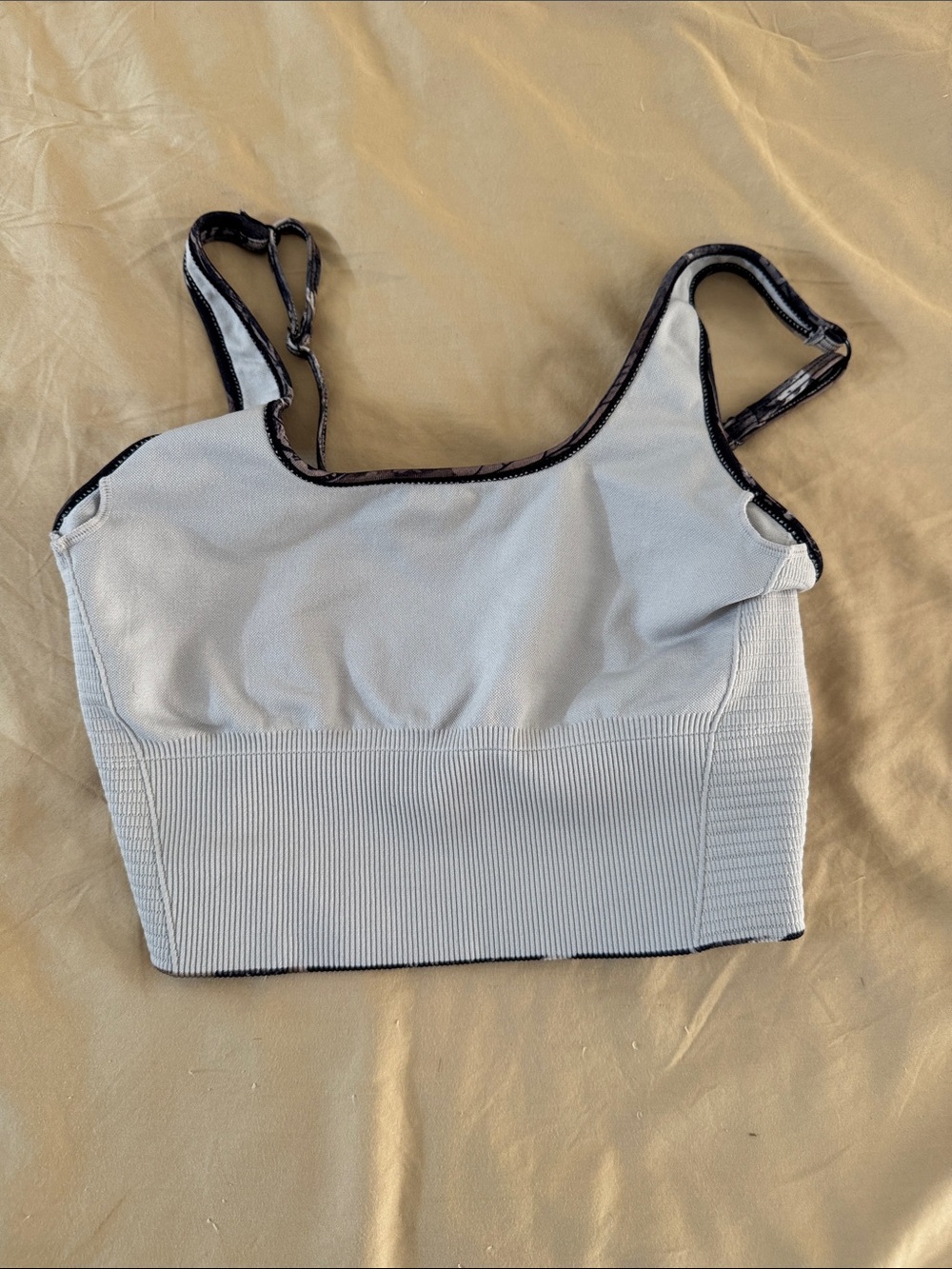 Darc Sport Camouflage Ribbed Sports Bralette - Black & Brown - Picture 4 of 4